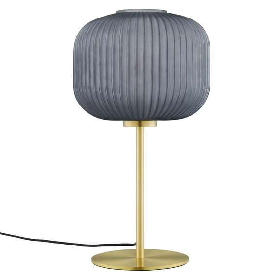 Table Lamp, Gold, Glass, Modern Contemporary, Mid Century Living Kitchen Cafe Bistro Restaurant Hospitality