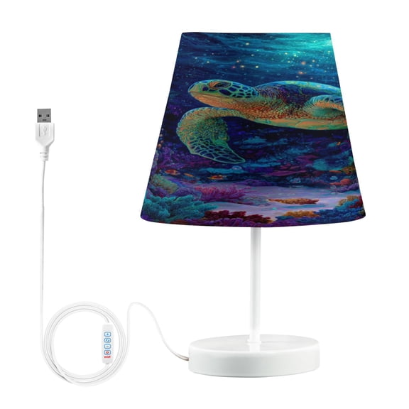 Table Lamp Medium 7.9x11.8 Inches Table Lamps Night Light Tools & Home Improvement Bedroom Lamp Guest Room Lamp Study Lamp Office Lamp Beautiful Colorful Sea Turtle