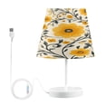 thumbnail image 1 of Table Lamp Medium 7.9x11.8 Inches Table Lamps Night Light Tools & Home Improvement Bedroom Lamp Guest Room Lamp Study Lamp Office Lamp Beautiful Yellow Flowers Seamless, 1 of 7