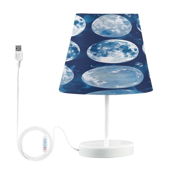 Table Lamp Medium 7.9x11.8 Inches Table Lamps Night Light Tools & Home Improvement Bedroom Lamp Guest Room Lamp Study Lamp Office Lamp Blue Moon