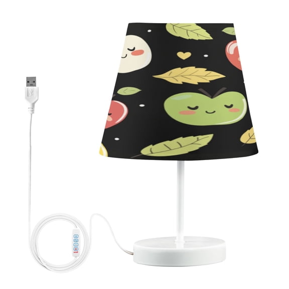 Table Lamp Medium 7.9x11.8 Inches Table Lamps Night Light Tools & Home Improvement Bedroom Lamp Guest Room Lamp Study Lamp Office Lamp Cartoon Closed Eyes Apple