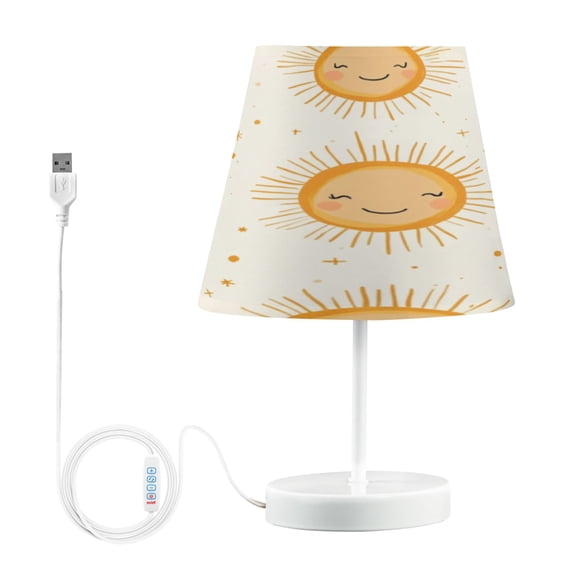 Table Lamp Medium 7.9x11.8 Inches Table Lamps Night Light Tools & Home Improvement Bedroom Lamp Guest Room Lamp Study Lamp Office Lamp Cartoon Cute Smile Sun