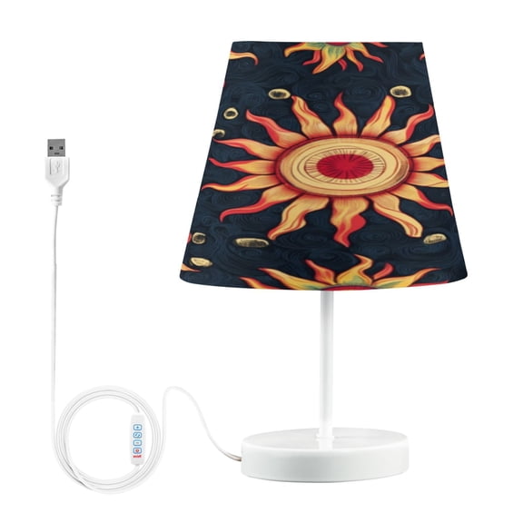 Table Lamp Medium 7.9x11.8 Inches Table Lamps Night Light Tools & Home Improvement Bedroom Lamp Guest Room Lamp Study Lamp Office Lamp Cartoon Sun Seamless