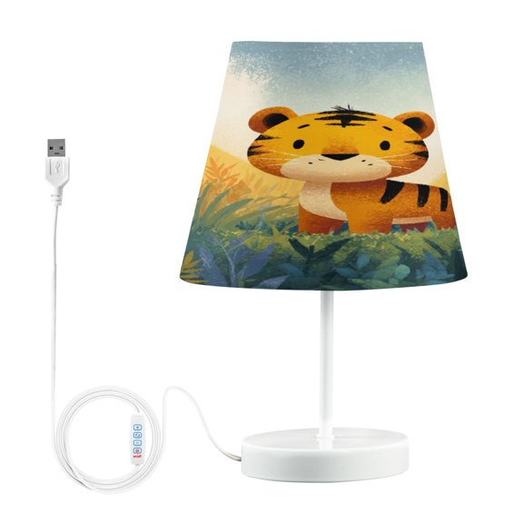 Table Lamp Medium 7.9x11.8 Inches Table Lamps Night Light Tools & Home Improvement Bedroom Lamp Guest Room Lamp Study Lamp Office Lamp Cartoon Tiger Beautiful