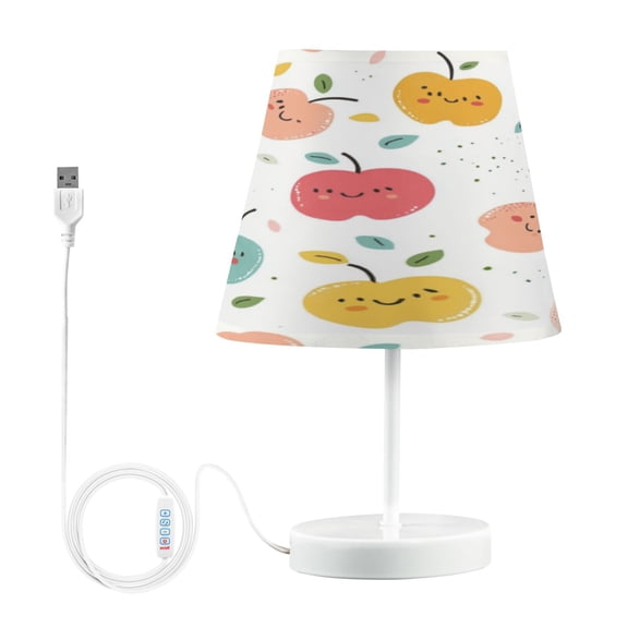 Table Lamp Medium 7.9x11.8 Inches Table Lamps Night Light Tools & Home Improvement Bedroom Lamp Guest Room Lamp Study Lamp Office Lamp Color Cartoon Apple Cute