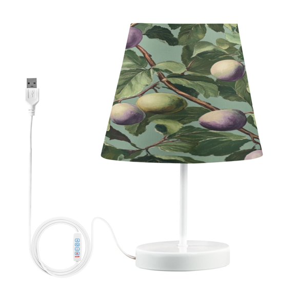 Table Lamp Medium 7.9x11.8 Inches Table Lamps Night Light Tools & Home Improvement Bedroom Lamp Guest Room Lamp Study Lamp Office Lamp Colored Plum