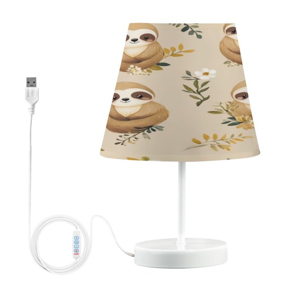 Table Lamp Medium 7.9x11.8 Inches Table Lamps Night Light Tools & Home Improvement Bedroom Lamp Guest Room Lamp Study Lamp Office Lamp Cute Cartoon Sloth