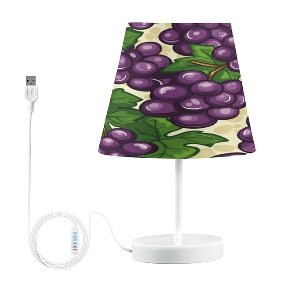 Table Lamp Medium 7.9x11.8 Inches Table Lamps Night Light Tools & Home Improvement Bedroom Lamp Guest Room Lamp Study Lamp Office Lamp Dark Purple Grape