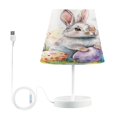 thumbnail image 1 of Table Lamp Medium 7.9x11.8 Inches Table Lamps Night Light Tools & Home Improvement Bedroom Lamp Guest Room Lamp Study Lamp Office Lamp Easter Watercolor Rabbit, 1 of 7