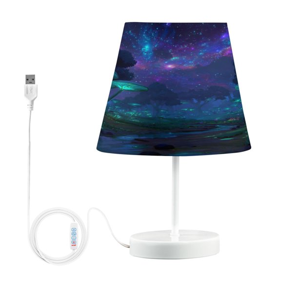 Table Lamp Medium 7.9x11.8 Inches Table Lamps Night Light Tools & Home Improvement Bedroom Lamp Guest Room Lamp Study Lamp Office Lamp Glowing Mushrooms Underwater Scene