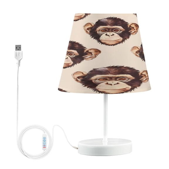 Table Lamp Medium 7.9x11.8 Inches Table Lamps Night Light Tools & Home Improvement Bedroom Lamp Guest Room Lamp Study Lamp Office Lamp Gray Monkey