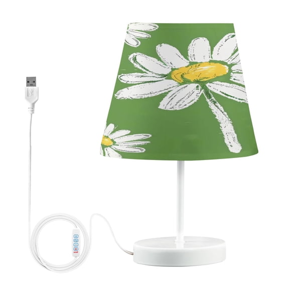 Table Lamp Medium 7.9x11.8 Inches Table Lamps Night Light Tools & Home Improvement Bedroom Lamp Guest Room Lamp Study Lamp Office Lamp Green Chrysanthemum