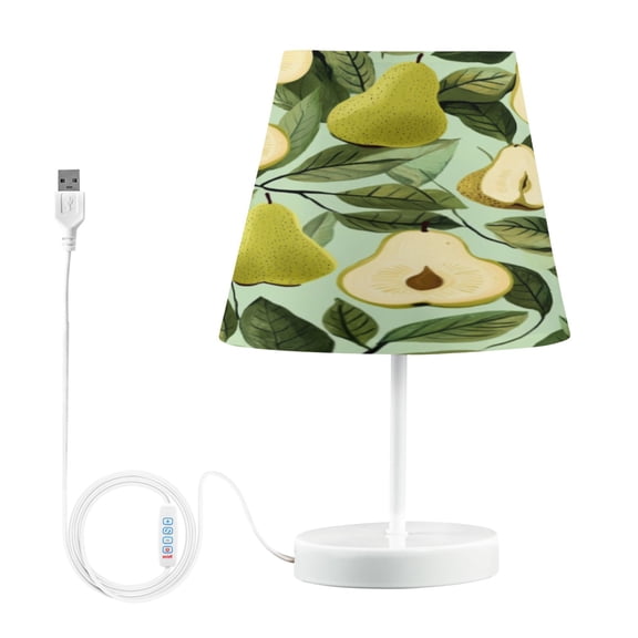 Table Lamp Medium 7.9x11.8 Inches Table Lamps Night Light Tools & Home Improvement Bedroom Lamp Guest Room Lamp Study Lamp Office Lamp Green Pear