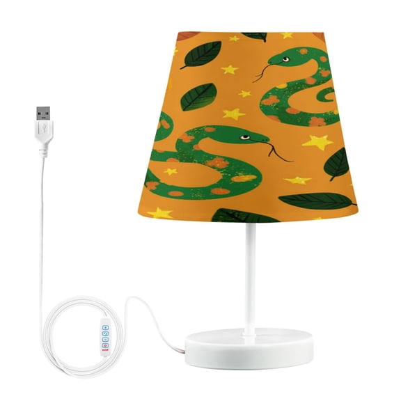 Table Lamp Medium 7.9x11.8 Inches Table Lamps Night Light Tools & Home Improvement Bedroom Lamp Guest Room Lamp Study Lamp Office Lamp Green Snake