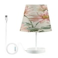 thumbnail image 1 of Table Lamp Medium 7.9x11.8 Inches Table Lamps Night Light Tools & Home Improvement Bedroom Lamp Guest Room Lamp Study Lamp Office Lamp Light Pink Large Flower, 1 of 7