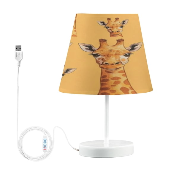 Table Lamp Medium 7.9x11.8 Inches Table Lamps Night Light Tools & Home Improvement Bedroom Lamp Guest Room Lamp Study Lamp Office Lamp Orange Cartoon Giraffe