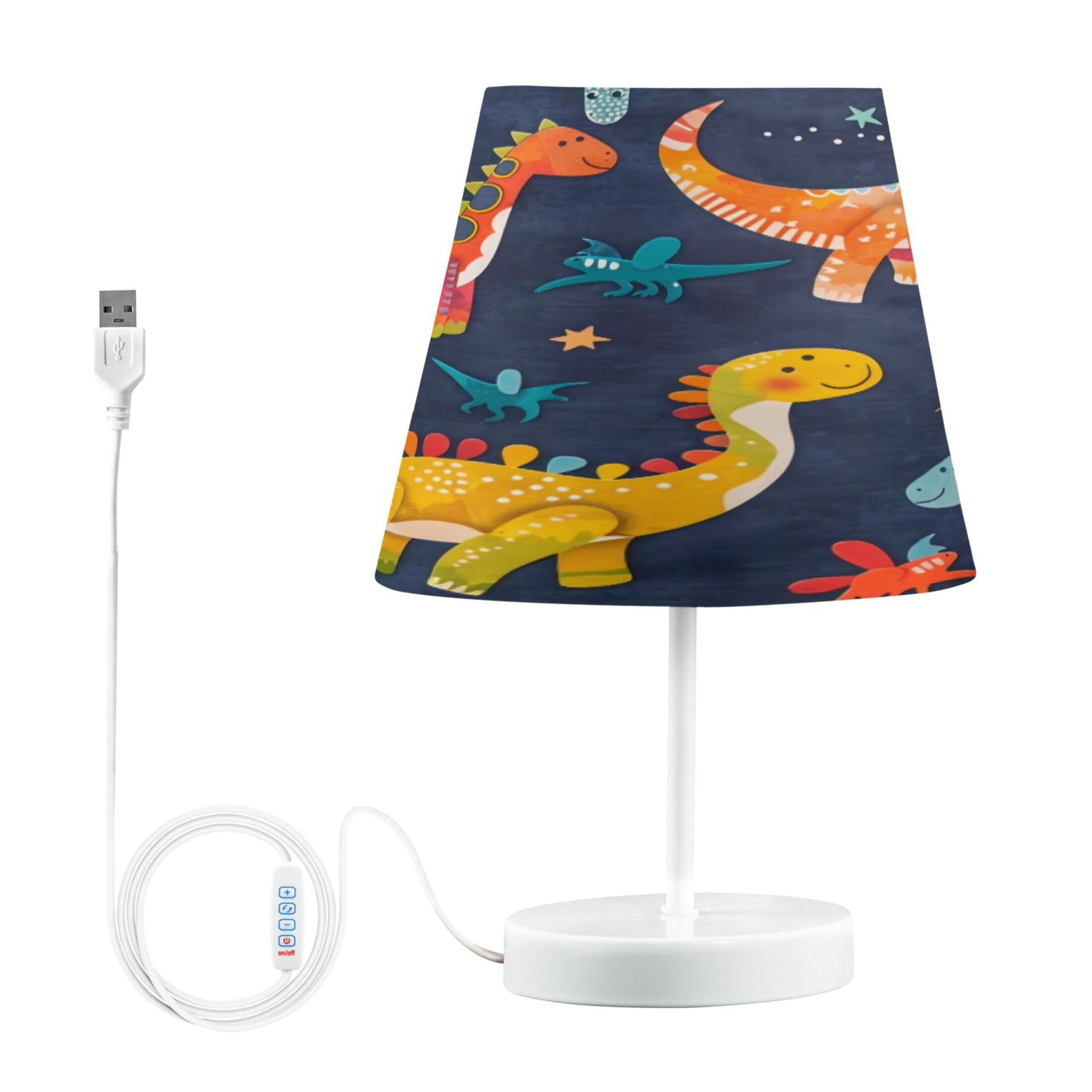 Table Lamp Medium 7.9x11.8 Inches Table Lamps Night Light Tools & Home Improvement Bedroom Lamp Guest Room Lamp Study Lamp Office Lamp Orange Dinosaur