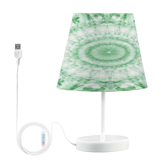 Table Lamp Medium 7.9x11.8 Inches Table Lamps Night Light Tools & Home Improvement Bedroom Lamp Guest Room Lamp Study Lamp Office Lamp Pretty Light Green Tie Dye