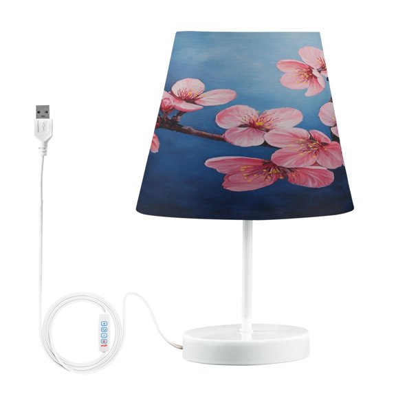 Table Lamp Medium 7.9x11.8 Inches Table Lamps Night Light Tools & Home Improvement Bedroom Lamp Guest Room Lamp Study Lamp Office Lamp Super Cute Cherry Blossom