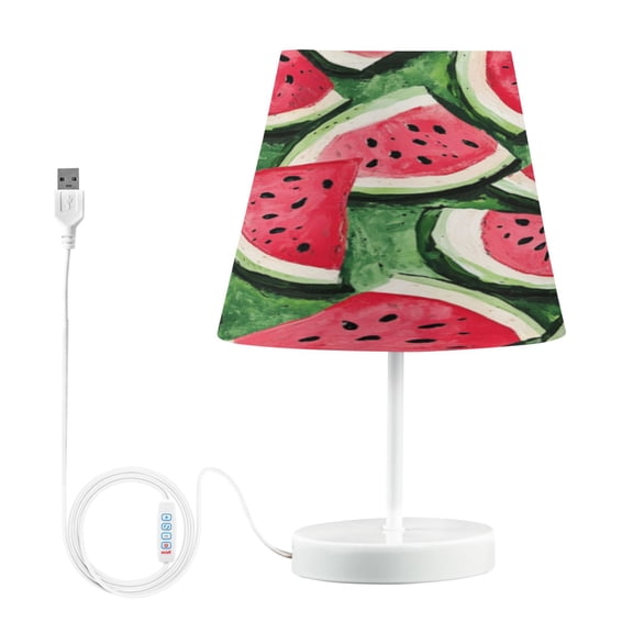 Table Lamp Medium 7.9x11.8 Inches Table Lamps Night Light Tools & Home Improvement Bedroom Lamp Guest Room Lamp Study Lamp Office Lamp Watermelon Cartoon1