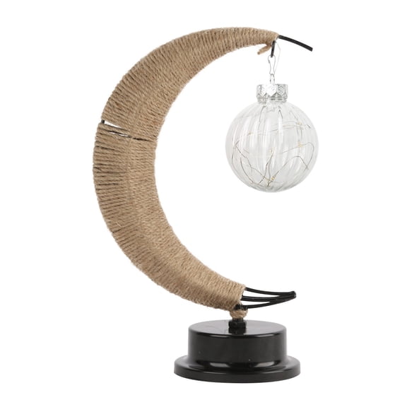 Table Lamp Night Light, LED Moon Lamp With Soft Glow Energy Saving Design Unique Decoration, Portable Bedside Desk Lamp Creating Warm Atmosphere for Bedroom Living Room Home Office