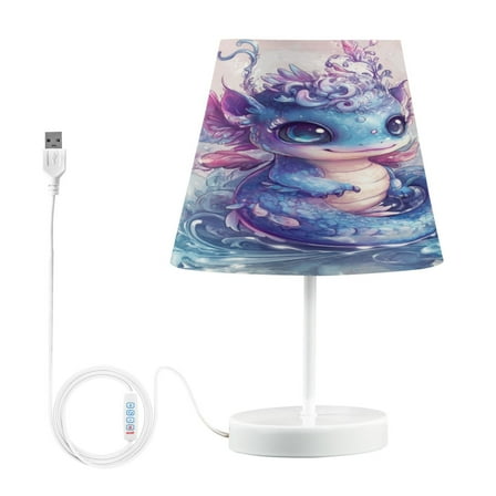Table Lamp Small 5.9x10.8 Inches Table Lamps Night Light Tools & Home Improvement Bedroom Lamp Guest Room Lamp Study Lamp Office Lamp A Cartoon Blue Dragon