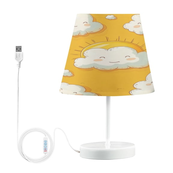 Table Lamp Small 5.9x10.8 Inches Table Lamps Night Light Tools & Home Improvement Bedroom Lamp Guest Room Lamp Study Lamp Office Lamp Cartoon Clouds and Sun