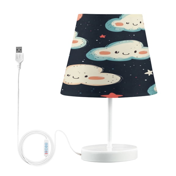 Table Lamp Small 5.9x10.8 Inches Table Lamps Night Light Tools & Home Improvement Bedroom Lamp Guest Room Lamp Study Lamp Office Lamp Cartoon Cute Smile Cloud