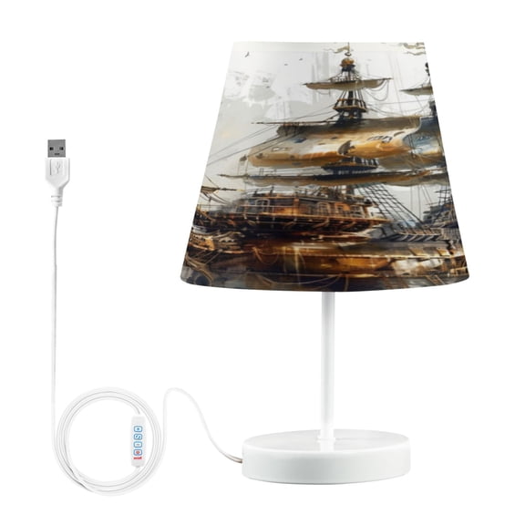Table Lamp Small 5.9x10.8 Inches Table Lamps Night Light Tools & Home Improvement Bedroom Lamp Guest Room Lamp Study Lamp Office Lamp Cartoon Ship