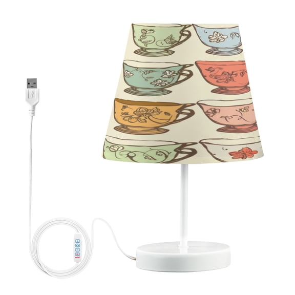 Table Lamp Small 5.9x10.8 Inches Table Lamps Night Light Tools & Home Improvement Bedroom Lamp Guest Room Lamp Study Lamp Office Lamp Cartoon Tea Cup