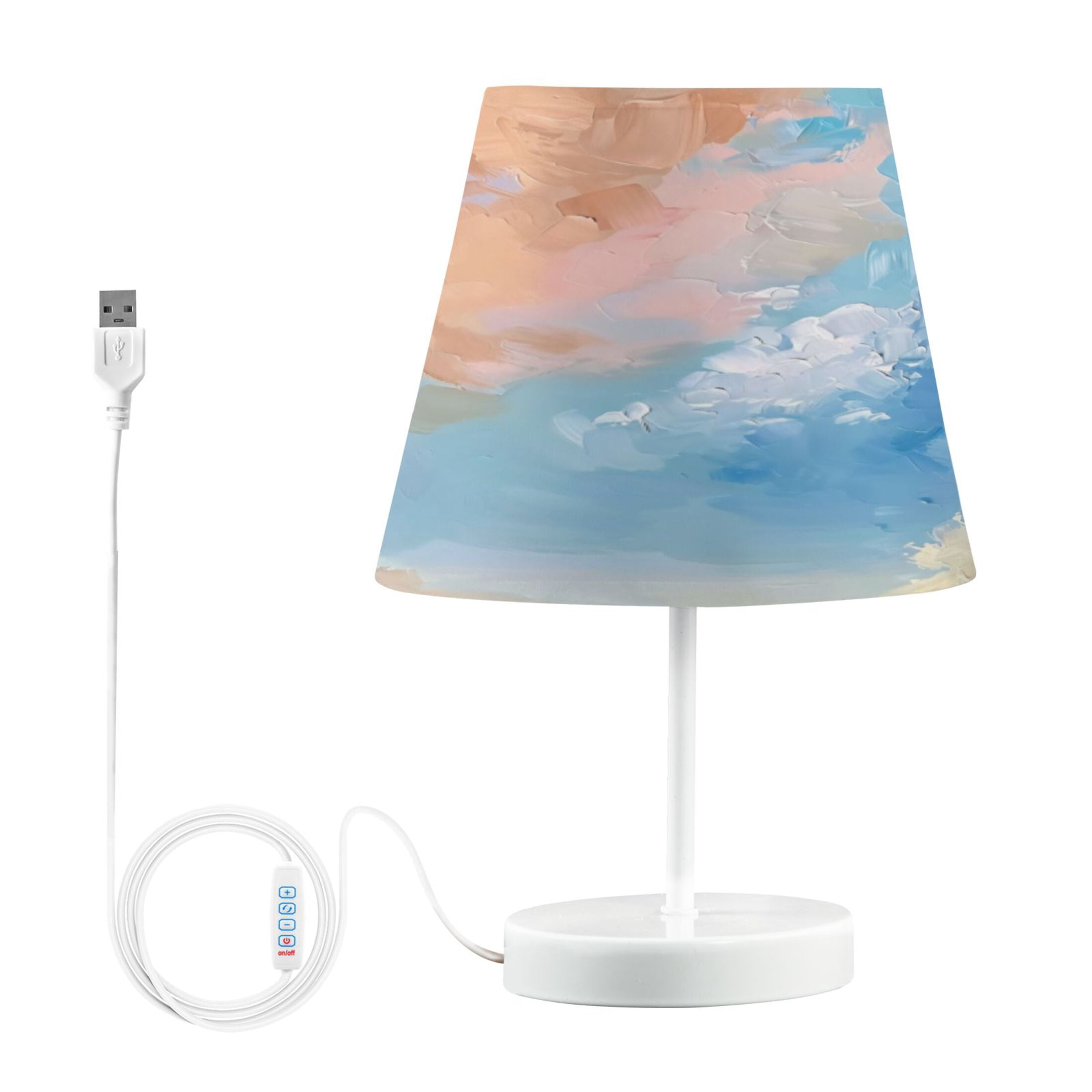 Table Lamp Small 5.9x10.8 Inches Table Lamps Night Light Tools & Home Improvement Bedroom Lamp Guest Room Lamp Study Lamp Office Lamp Color Oil Painting