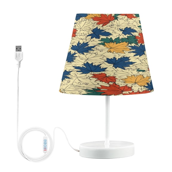 Table Lamp Small 5.9x10.8 Inches Table Lamps Night Light Tools & Home Improvement Bedroom Lamp Guest Room Lamp Study Lamp Office Lamp Colorful Cartoon Maple Leaf