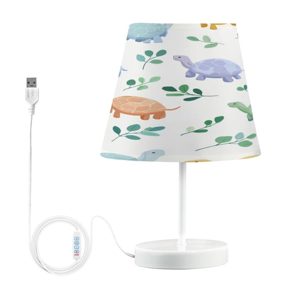 Table Lamp Small 5.9x10.8 Inches Table Lamps Night Light Tools & Home Improvement Bedroom Lamp Guest Room Lamp Study Lamp Office Lamp Colorful Turtle Pattern