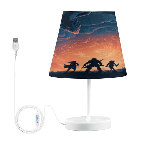 Table Lamp Small 5.9x10.8 Inches Table Lamps Night Light Tools & Home Improvement Bedroom Lamp Guest Room Lamp Study Lamp Office Lamp Fantasy Adventure Game Poster