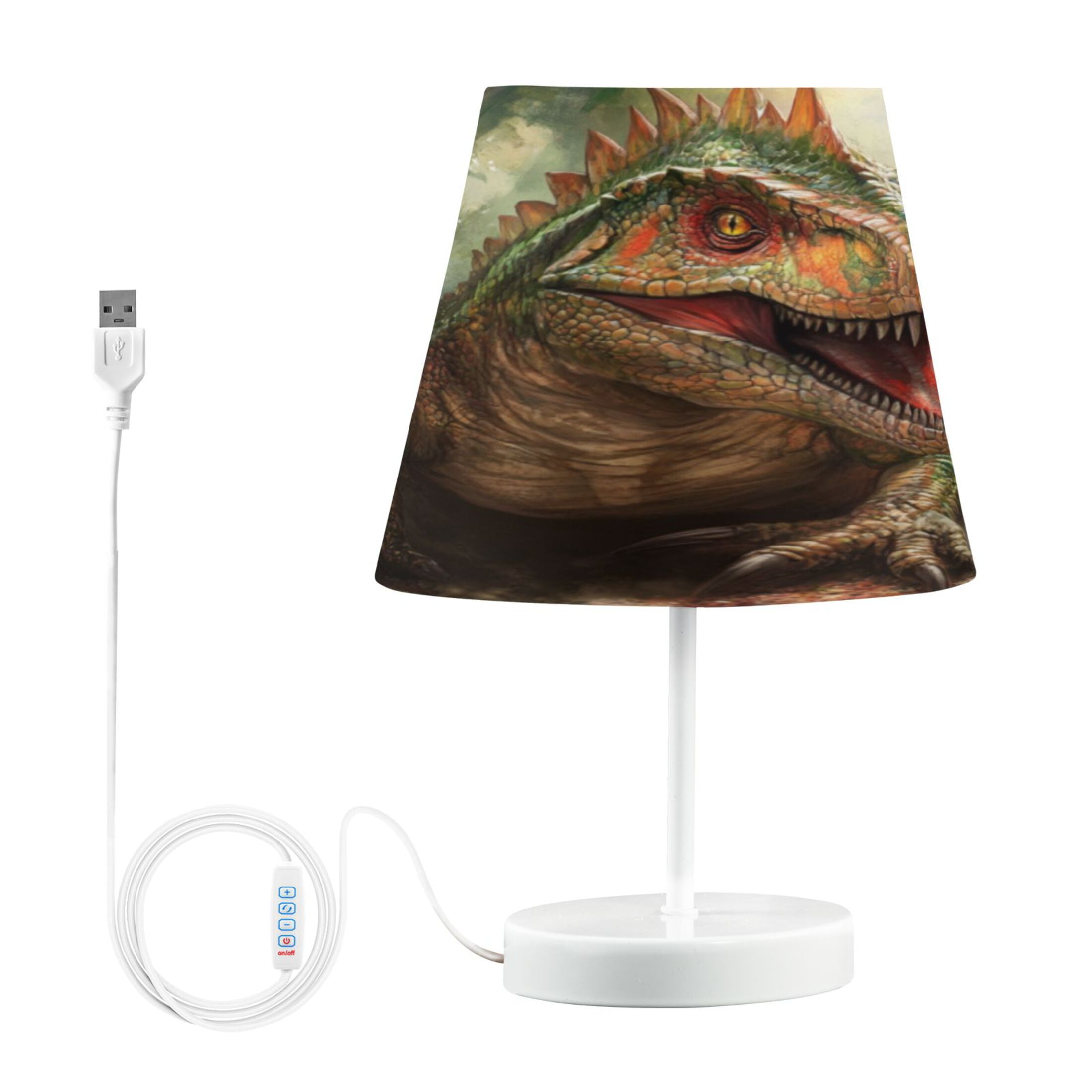 Table Lamp Small 5.9x10.8 Inches Table Lamps Night Light Tools & Home Improvement Bedroom Lamp Guest Room Lamp Study Lamp Office Lamp Fierce Dinosaur