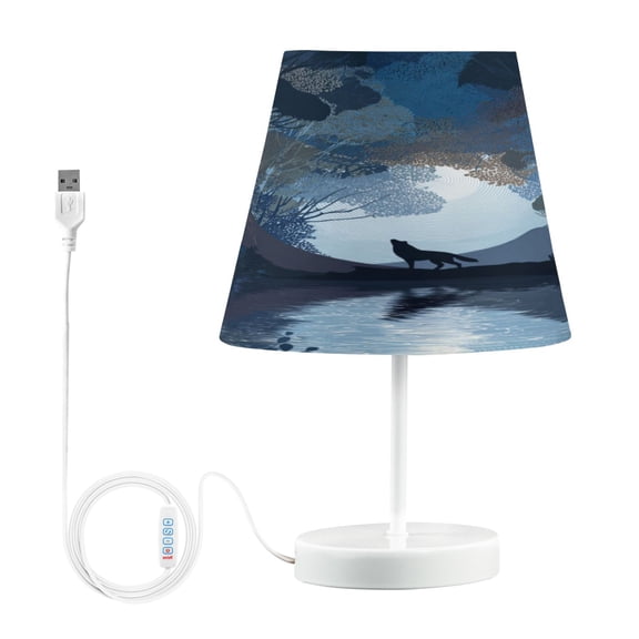 Table Lamp Small 5.9x10.8 Inches Table Lamps Night Light Tools & Home Improvement Bedroom Lamp Guest Room Lamp Study Lamp Office Lamp Flat Vector Animal Silhouette