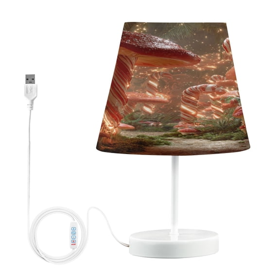 Table Lamp Small 5.9x10.8 Inches Table Lamps Night Light Tools & Home Improvement Bedroom Lamp Guest Room Lamp Study Lamp Office Lamp Giant Candy Cane Forest