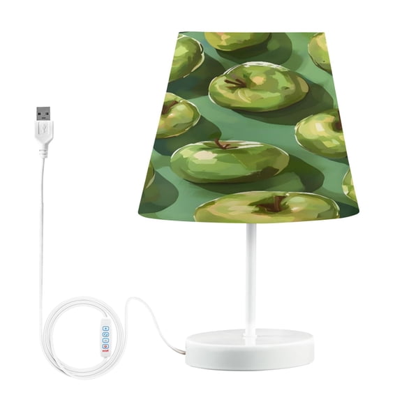 Table Lamp Small 5.9x10.8 Inches Table Lamps Night Light Tools & Home Improvement Bedroom Lamp Guest Room Lamp Study Lamp Office Lamp Green Apple