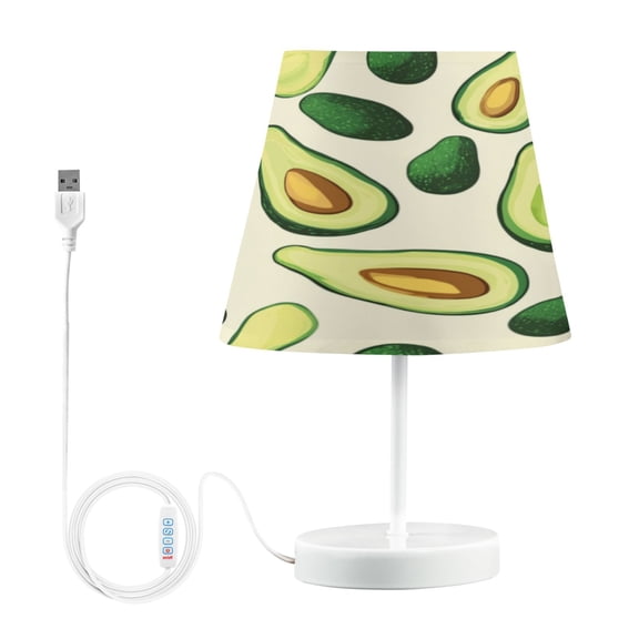 Table Lamp Small 5.9x10.8 Inches Table Lamps Night Light Tools & Home Improvement Bedroom Lamp Guest Room Lamp Study Lamp Office Lamp Green Avocados