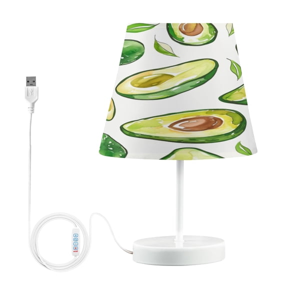Table Lamp Small 5.9x10.8 Inches Table Lamps Night Light Tools & Home Improvement Bedroom Lamp Guest Room Lamp Study Lamp Office Lamp Green Avocados