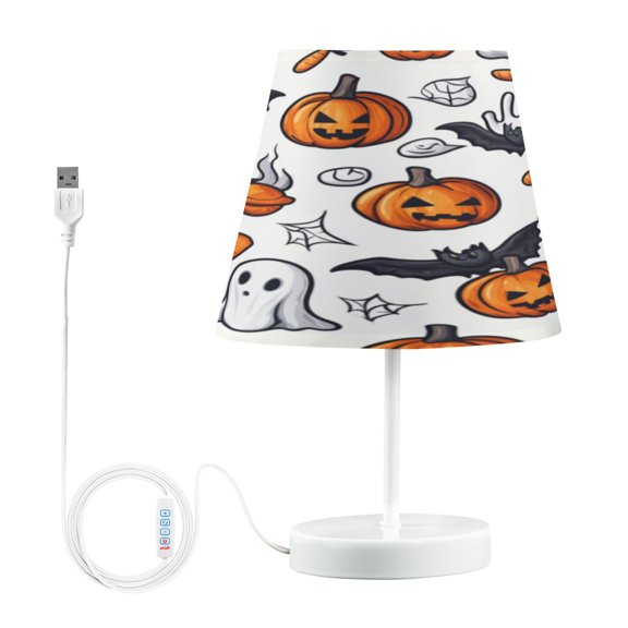 Table Lamp Small 5.9x10.8 Inches Table Lamps Night Light Tools & Home Improvement Bedroom Lamp Guest Room Lamp Study Lamp Office Lamp Halloween Pumpkins and Ghosts