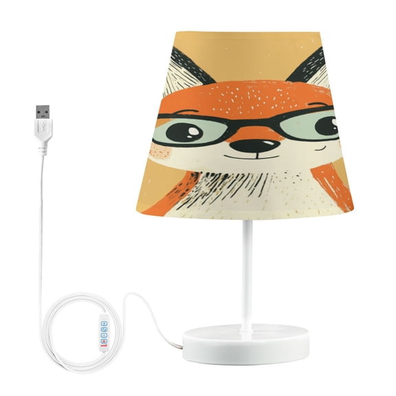 Table Lamp Small 5.9x10.8 Inches Table Lamps Night Light Tools & Home Improvement Bedroom Lamp Guest Room Lamp Study Lamp Office Lamp Pretty Cartoon Fox