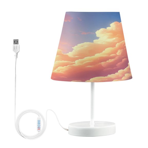 Table Lamp Small 5.9x10.8 Inches Table Lamps Night Light Tools & Home Improvement Bedroom Lamp Guest Room Lamp Study Lamp Office Lamp Pretty Pink Sky