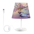 thumbnail image 1 of Table Lamp Small 5.9x10.8 Inches Table Lamps Night Light Tools & Home Improvement Bedroom Lamp Guest Room Lamp Study Lamp Office Lamp Pretty Purple Butterfly, 1 of 7