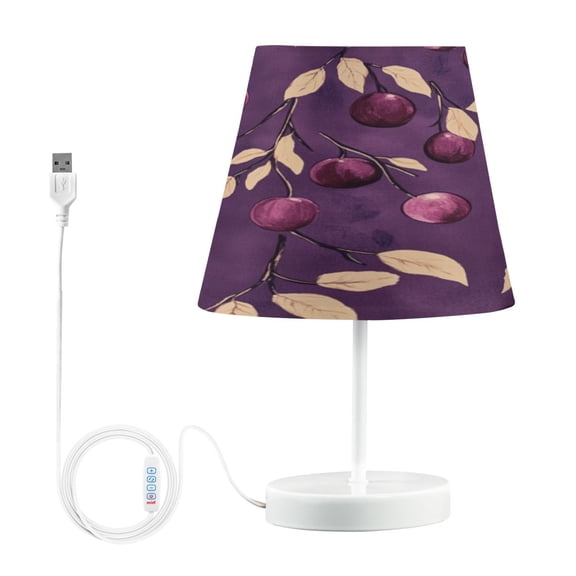 Table Lamp Small 5.9x10.8 Inches Table Lamps Night Light Tools & Home Improvement Bedroom Lamp Guest Room Lamp Study Lamp Office Lamp Purple Plum