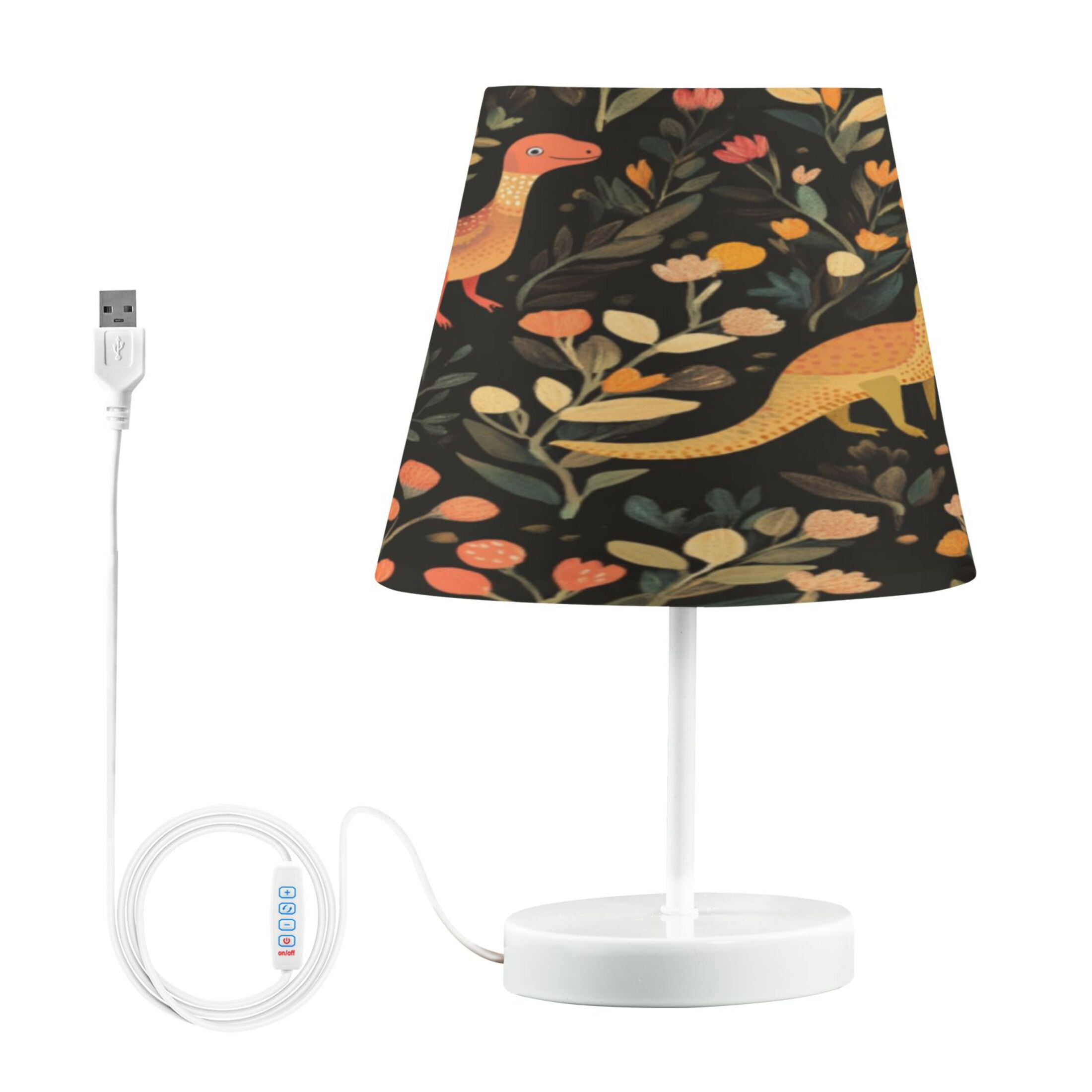 Table Lamp Small 5.9x10.8 Inches Table Lamps Night Light Tools & Home Improvement Bedroom Lamp Guest Room Lamp Study Lamp Office Lamp Red Dinosaur Cartoon