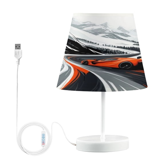 Table Lamp Small 5.9x10.8 Inches Table Lamps Night Light Tools & Home Improvement Bedroom Lamp Guest Room Lamp Study Lamp Office Lamp Red Racing Car