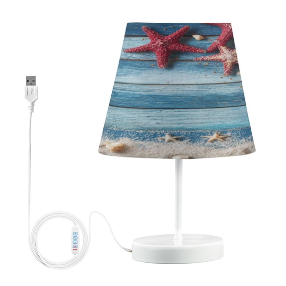 Table Lamp Small 5.9x10.8 Inches Table Lamps Night Light Tools & Home Improvement Bedroom Lamp Guest Room Lamp Study Lamp Office Lamp Summer Starfish Beach