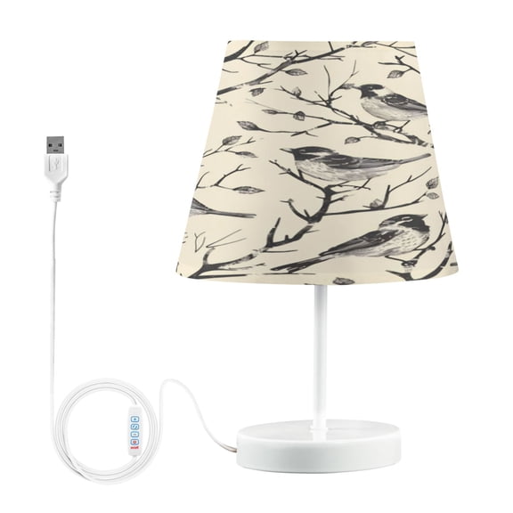 Table Lamp Small 5.9x10.8 Inches Table Lamps Night Light Tools & Home Improvement Bedroom Lamp Guest Room Lamp Study Lamp Office Lamp Twig Bird