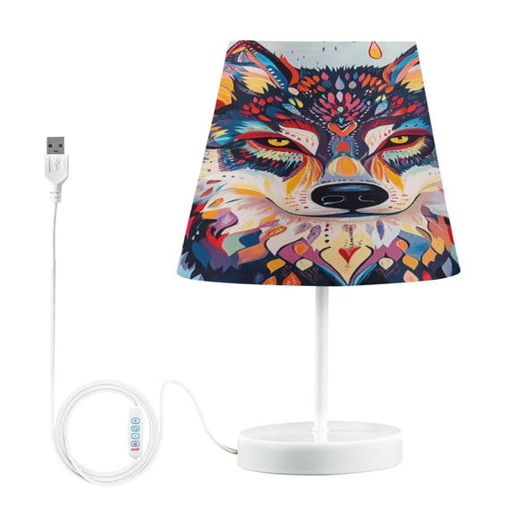 Table Lamp Small 5.9x10.8 Inches Table Lamps Night Light Tools & Home Improvement Bedroom Lamp Guest Room Lamp Study Lamp Office Lamp The Wolf and The Rain